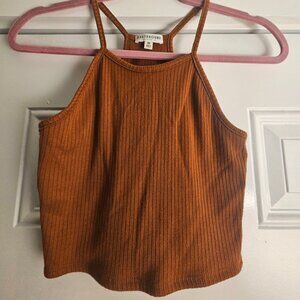 Brown Earthbound cropped tank top
